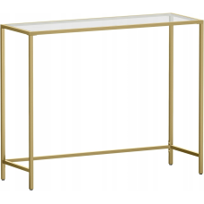 Консольний столик, консоль для вітальні VASAGLE GLAMOUR 100x80x35 Gold