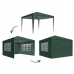 Садовий павільйон тент бесідка Gotel 300 x 300 x 250 см зелений