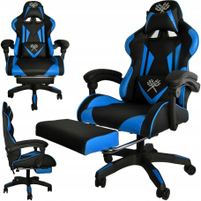 Геймерське крісло ігрове комп“ютерне Dunmoon 8978 Black/Blue