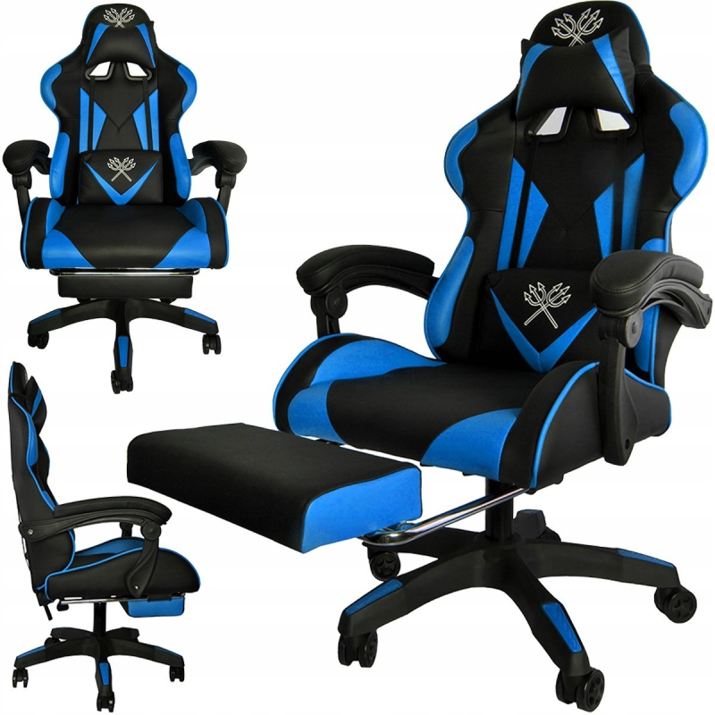 Геймерське крісло ігрове комп“ютерне Dunmoon 8978 Black/Blue