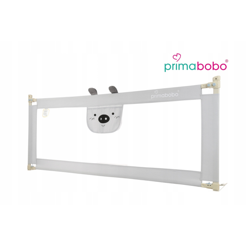 Захисний бар“єр, огорожа, бортик для ліжка Primabobo Bear 180 см сірий