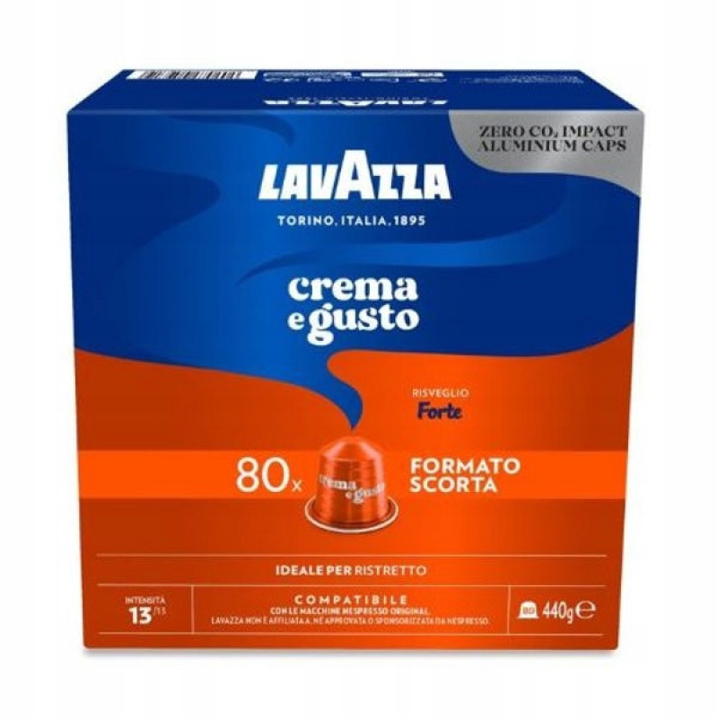 Кофе в капсулах Lavazza Crema e Gusto Forte Nespresso 80 капсул