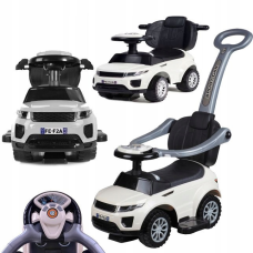Дитяча машинка-толокар з ручкою Sport Car Gogo білий