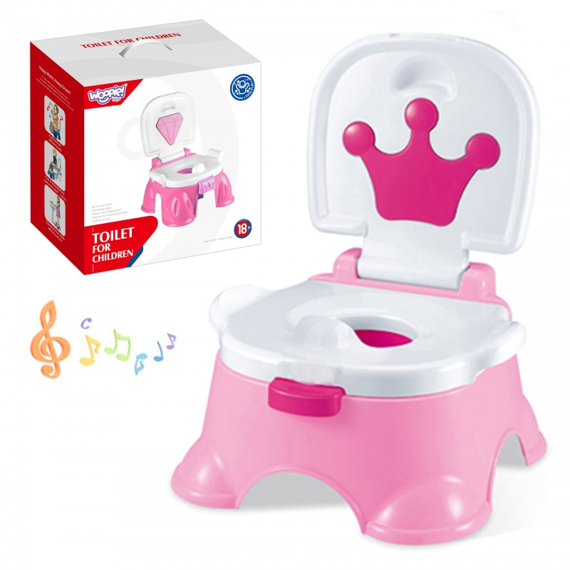 Дитячий горщик з музикою 3-в-1, стільчик-сходинка Woopie Baby