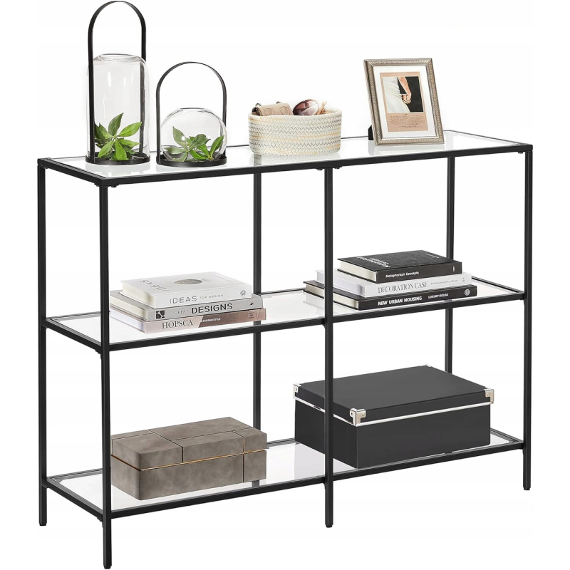 Консольний столик, консоль для вітальні Songmics VASAGLE GLAMOUR 100x73x30 Black