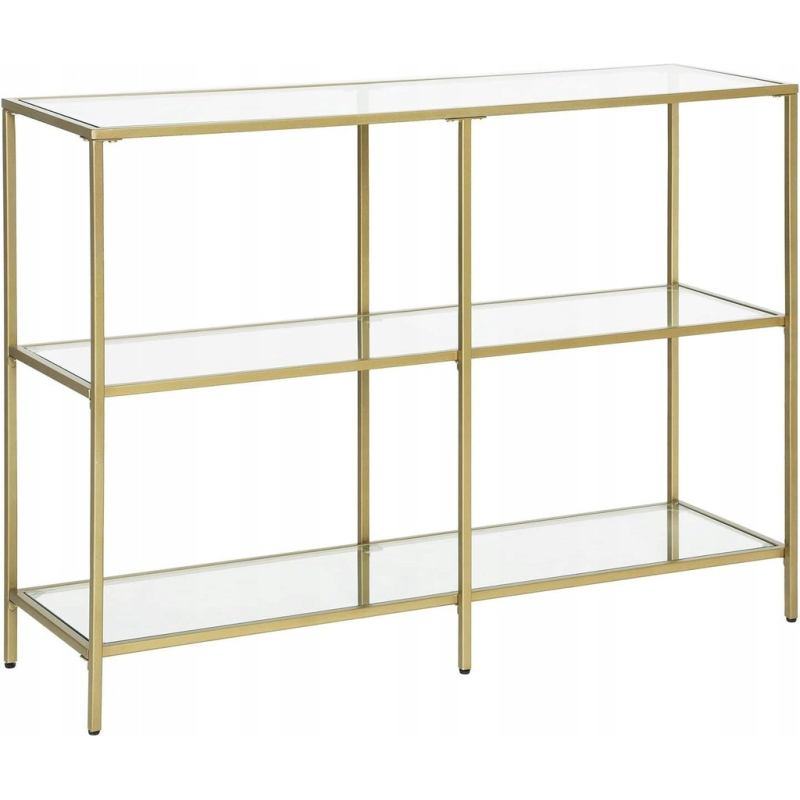 Консольний столик, консоль для вітальні Songmics VASAGLE GLAMOUR 100x73x30 Gold
