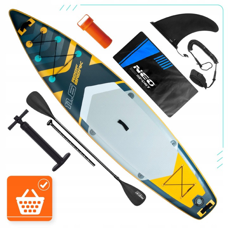 Надувна дошка SUP для серфінга Reefbreak 350 x 81 x 15 см Neo-Sport 170106