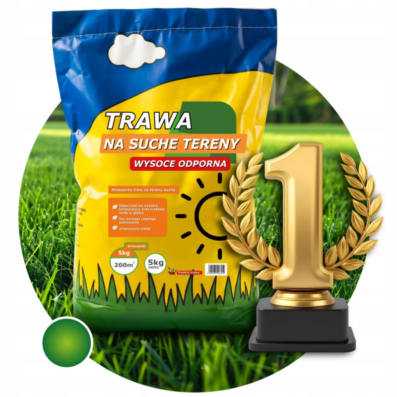 Насіння газонної трави для сухих ділянок Arpon Grass 5кг 200м² Польща