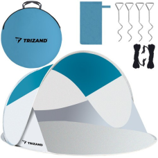 Пляжний намет 220x120x90см Trizand 10182 бірюзово - біла