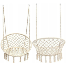 Підвісне крісло-гойдалка бежеве Funfit BOHO Garden 2607