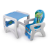 Стільчик для годування 3в1 Ricokids Teri 104,5 х 59 х 58 см Сіро-голубе Польща
