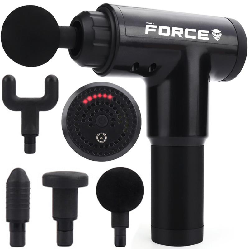 Перкусійний масажер- пістолет RENEW FORCE KH-820