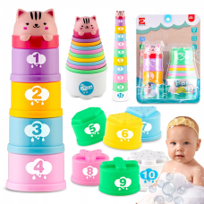 Плаваюча іграшка для купання сортер чашка 10в1 Ricokids RK-752