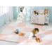 Великий розвивальний килимок-пазл 120 х 120 см Ricokids біло-рожевий