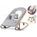 Колиска-гойдалка дитячий шезлонг з іграшками Nukido Baby Bouncer NK-53 сірий