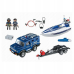Блоковий конструктор Playmobil City Action (5187) Поліцейський джип з моторним човном оригінал