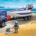 Блоковий конструктор Playmobil City Action (5187) Поліцейський джип з моторним човном оригінал