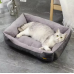 Лежак для собак і котів Purlov 24288 60см x 45см сірий