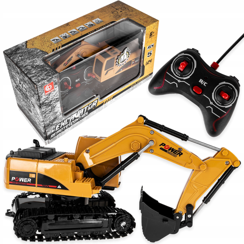 Екскаватор на дистанційному керуванні Click4toys жовтий