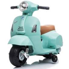 Дитячий електричний скутер Bobo-San Vespa H1 аккумуляторный з світловими та звуковими ефектами м“ятний