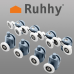 Ролики для душової кабіни – 8 шт. Ruhhy 9646