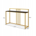 Консольний столик, консоль для вітальні Costway 120x89x32 Gold