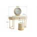 Туалетний столик AliWoods LUXURO DRESSER BEIGE Glamour 76 x 100 x 40см + Табурет у комплекті