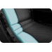 Садове пляжне крісло шезлонг розкладне ChillWell Soft з 3D-піни (до 120 кг) чорне
