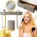 Туалетний столик AliWoods LUXURO DRESSER Glamour Led зеркало + Табурет у комплекті