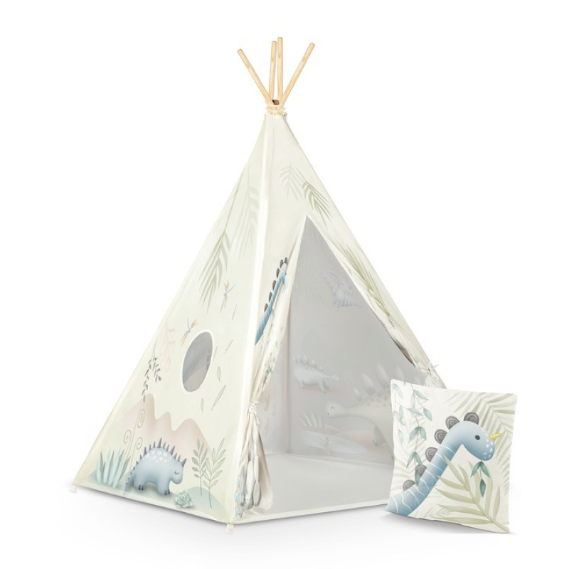 Намет-вігвам  + подушка Tipi  для дитячих кімнат Nukido 740701 Бежева Польща