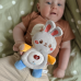Інтерактивна іграшка для немовлят зі світлом та звуком для сну Woopie Baby Bunny Pink