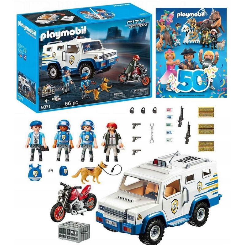 Блоковий конструктор Playmobil City Action Інкасатор Перевізник грошей 9371