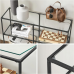 Консольний столик, консоль для вітальні Songmics VASAGLE GLAMOUR 100x73x30 Black