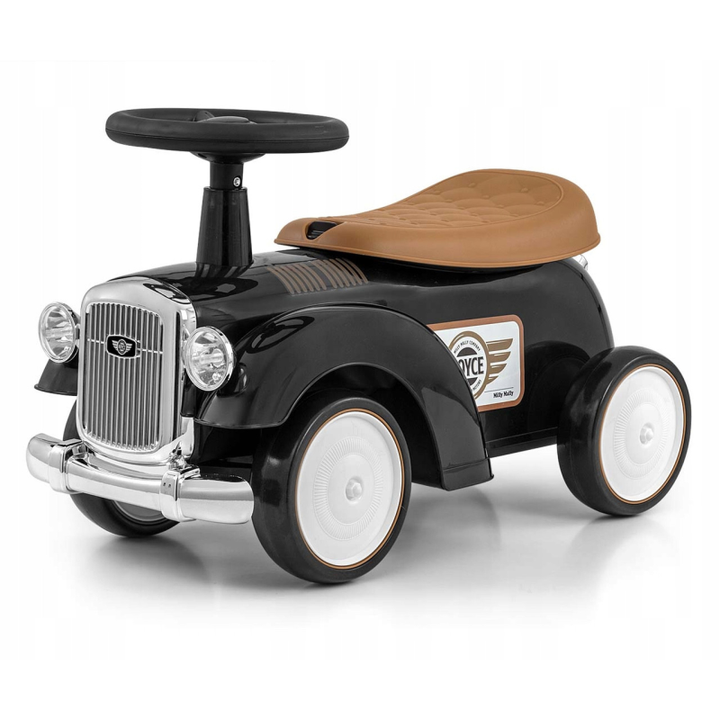 Вінтажний ретро автомобіль Milly Mally Royce Black Black Pushchair Retro Car Classic Car