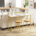 Консоль з імітації мармуру Консольний столик Costway 120 x 32 x 89 см