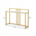 Консоль з імітації мармуру Консольний столик Costway 120 x 32 x 89 см