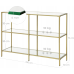 Консольний столик, консоль для вітальні Songmics VASAGLE GLAMOUR 100x73x30 Gold