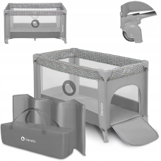 Манеж Lionelo Stefi CONCRETE MULTICOLOR Транспортна сумка в комплекті!