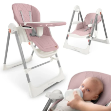 Стільчик для годування-качеля 3в1 Nukido Elite Pink Польща