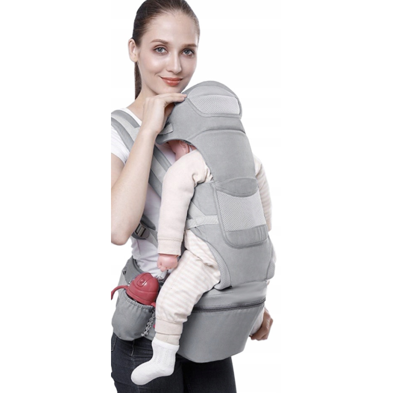 Слінг переноска для дітей 25 кг Malatec 18272 сірий